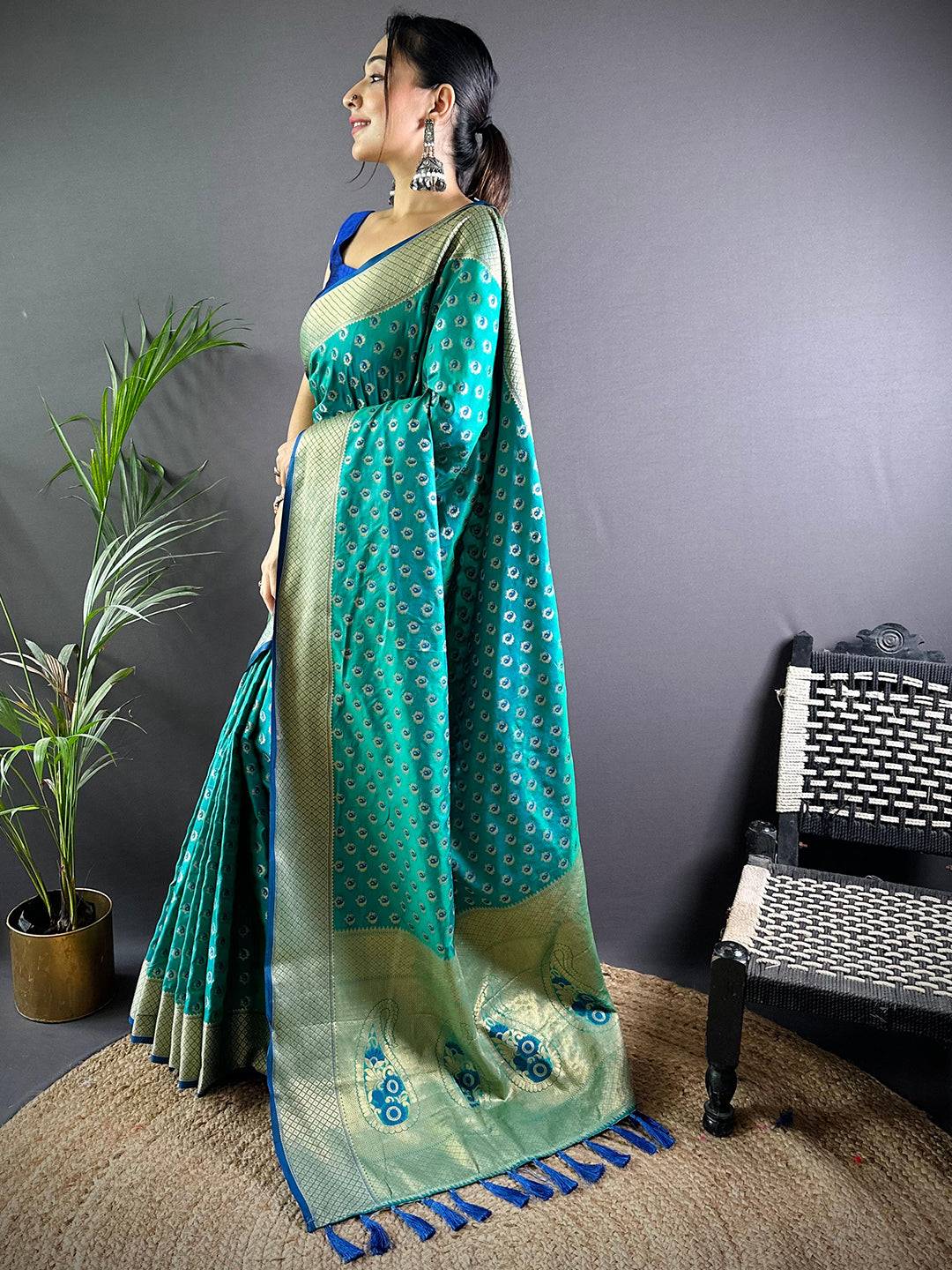 Banarasi Mayur Butta Elegance Saree by My Store