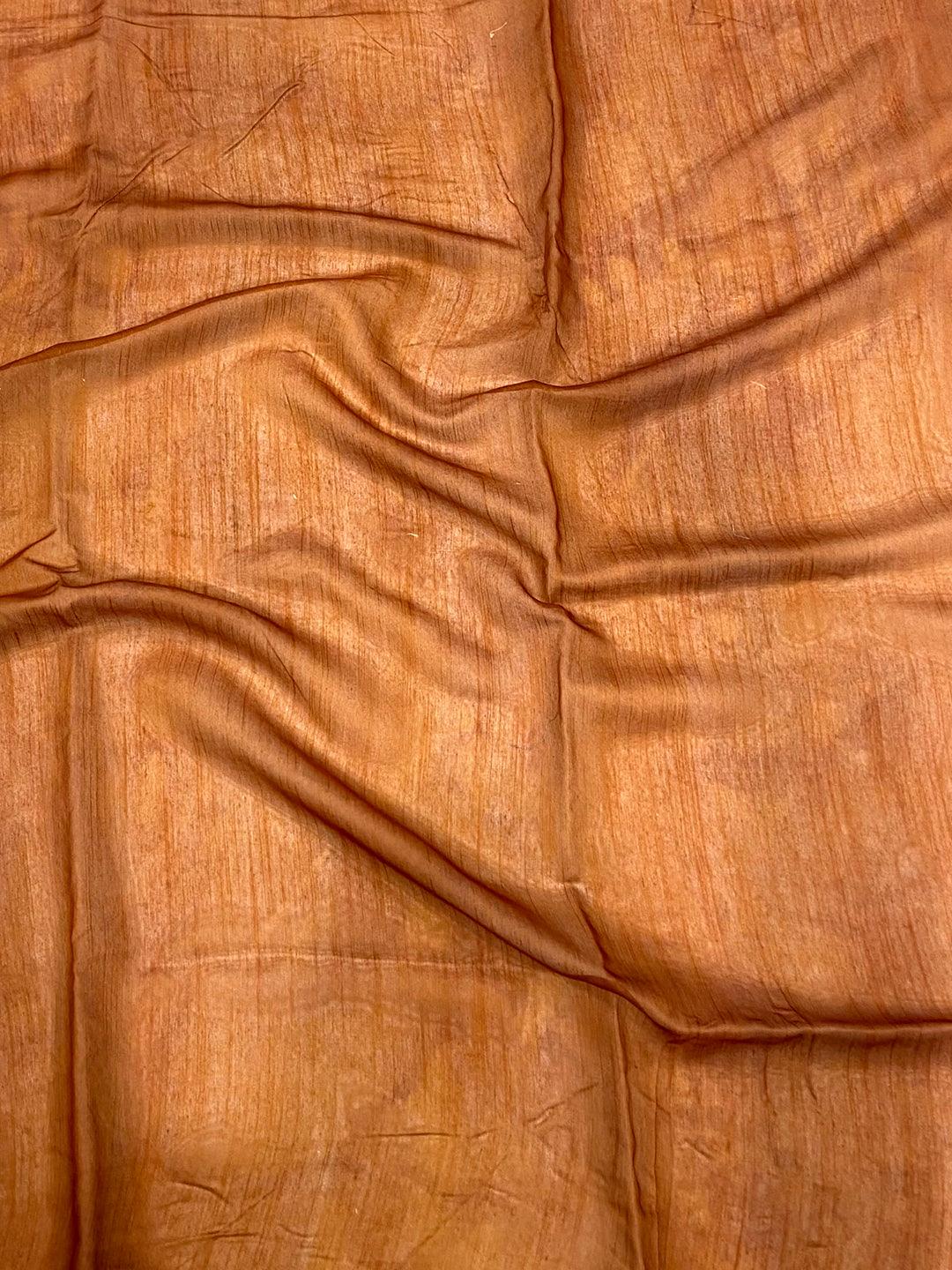 Mustard Linen Kalamkari Printed Saree by My Store