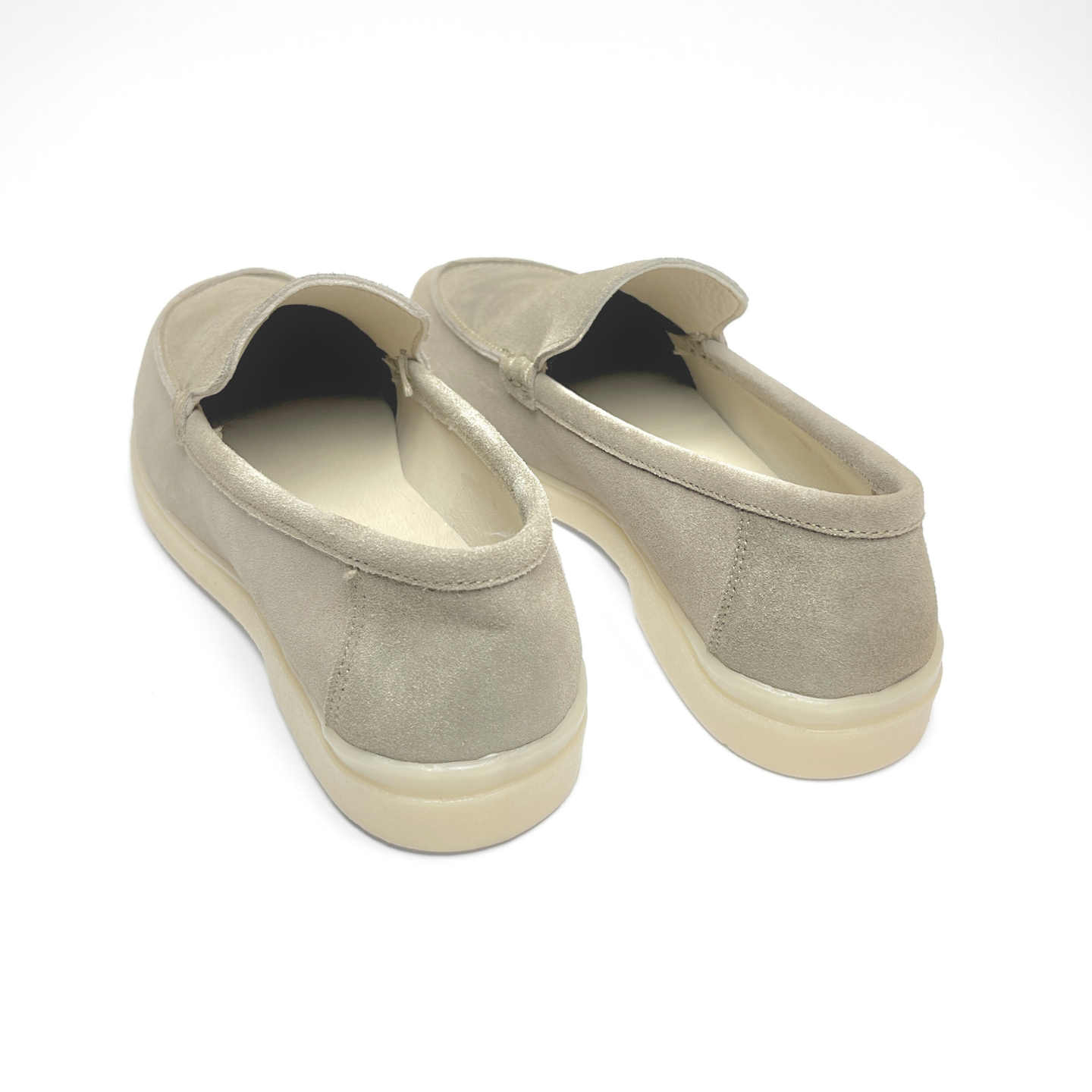 Old Money Suede Leather Loafers (Grey)