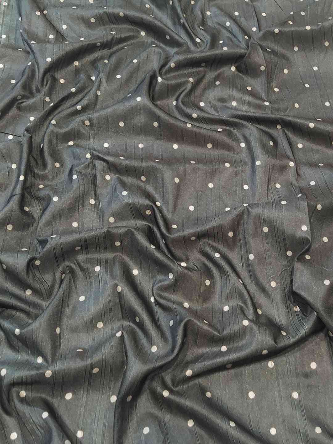 Beautiful Pure Tussar Ghicha Silk Digital Print Saree