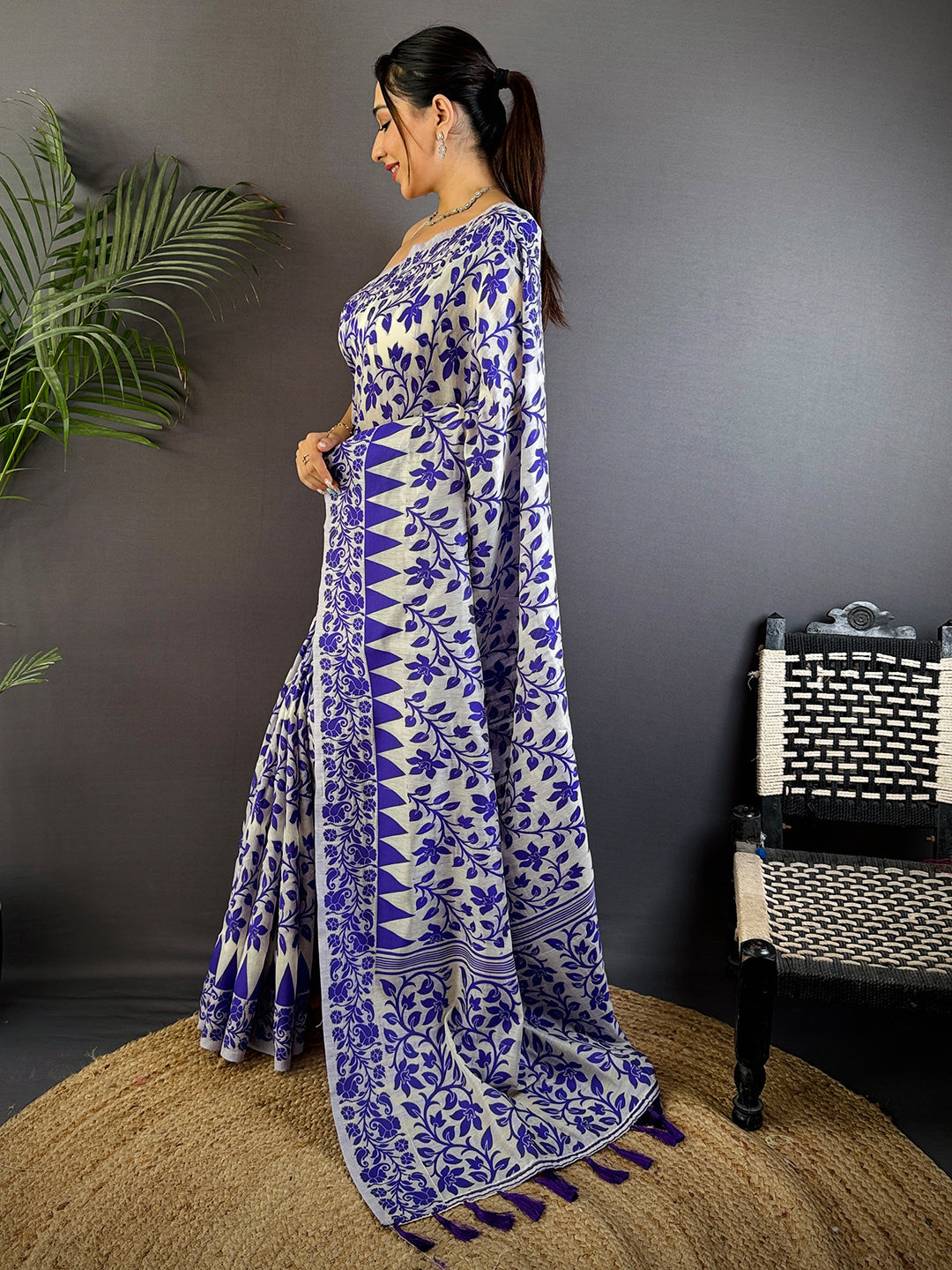 Classic Heritage Dhakai Jamdani Saree by My Store
