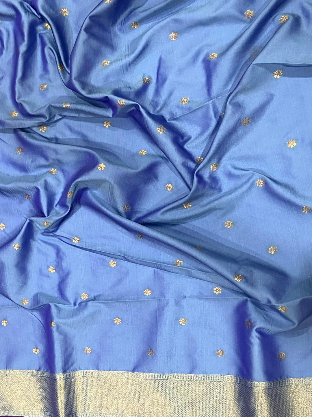 Purple Gold Zari Soft Silk Paithani Saree by My Store