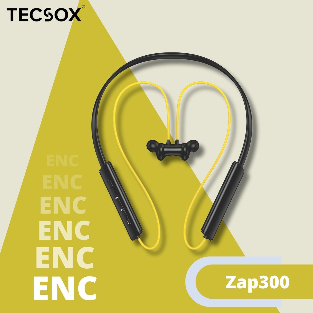Zap300 Bluetooth Neckband | ENC | 40 Hr  | IPX Water Resistant