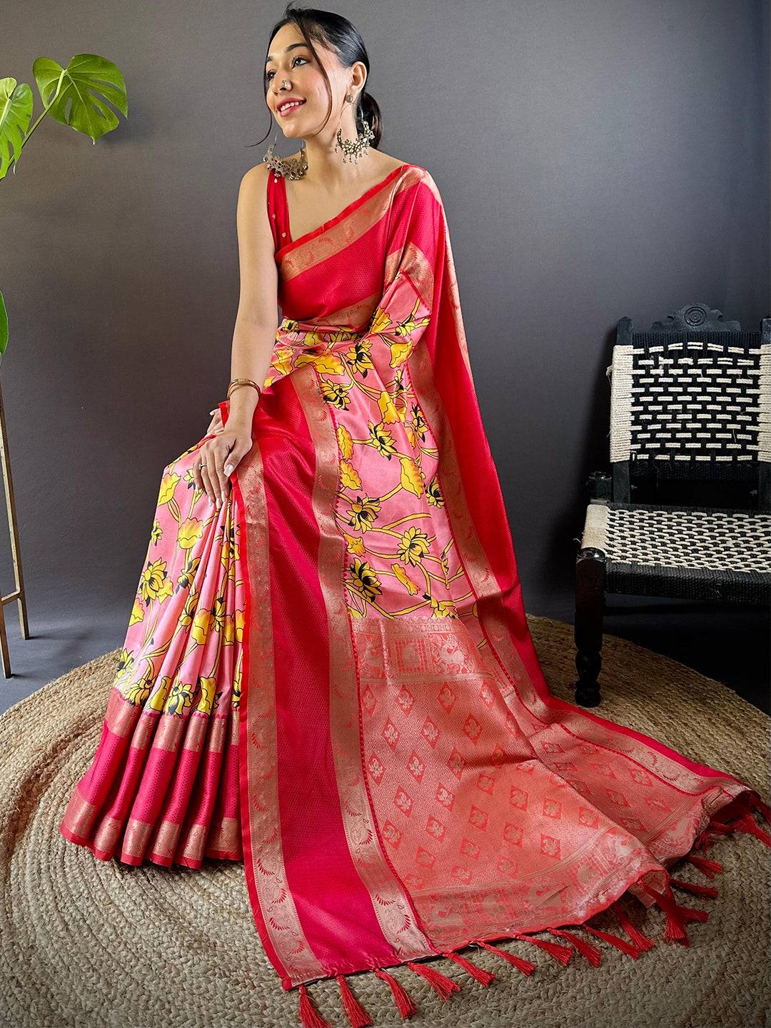 Opulent Rettapet Banarasi Silk Saree by My Store