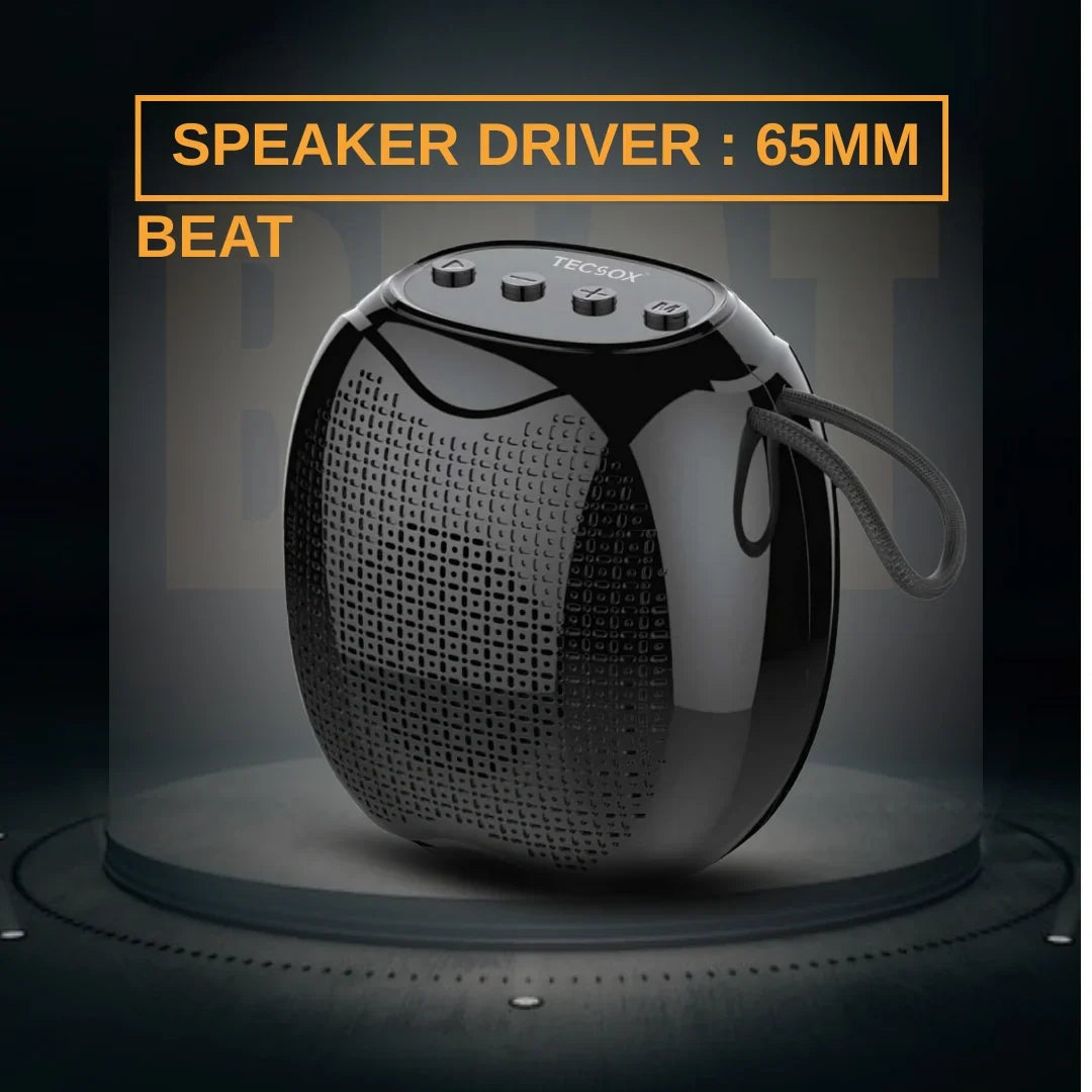 TecSox Beat Speaker | Speaker with 8watt & Powerful Bass