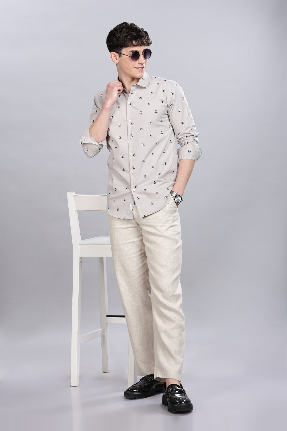 Ski Pingvin Printed Shirt