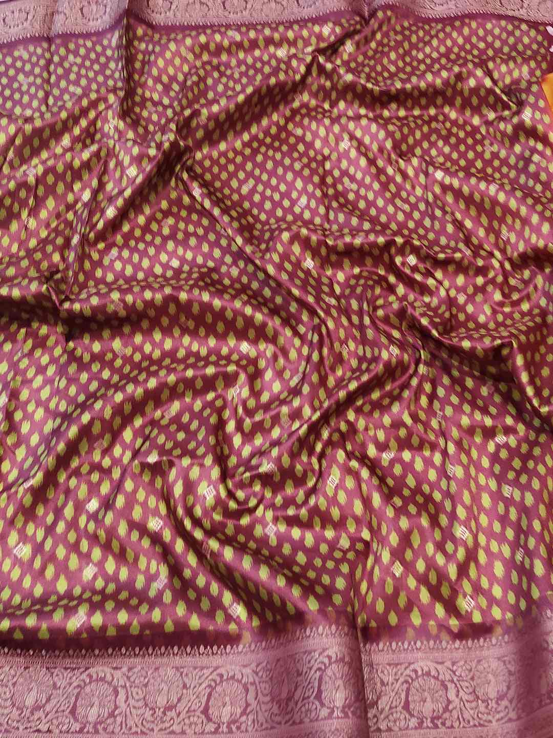 Pure Banarasi Soft Silk With Patola Pallu on Saree by My Store