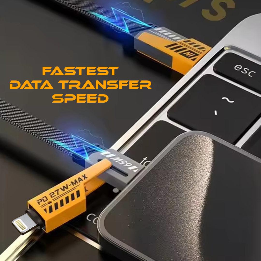 Order 4In1 6 Amp Cable | 65W Fast Charging and Data Transfer