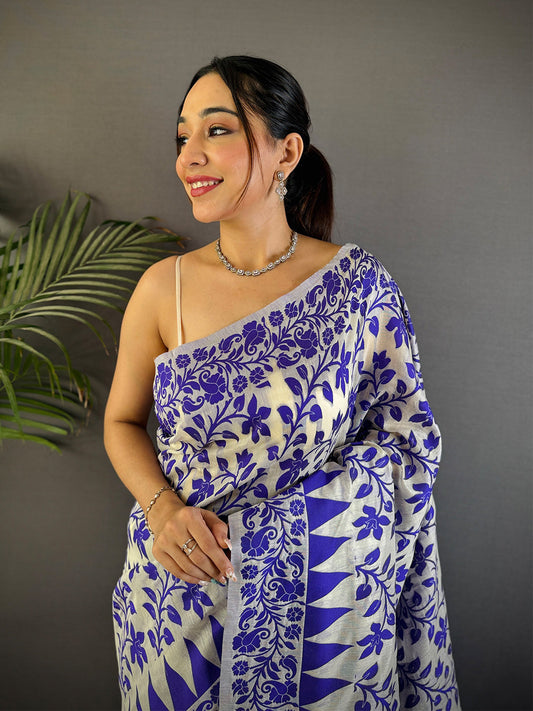 Classic Heritage Dhakai Jamdani Saree by My Store