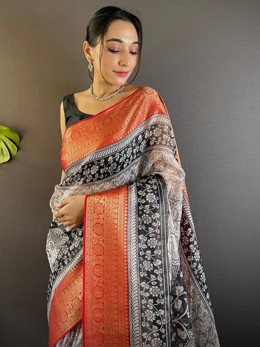 Radiant Kalamkari Kota Saree by My Store