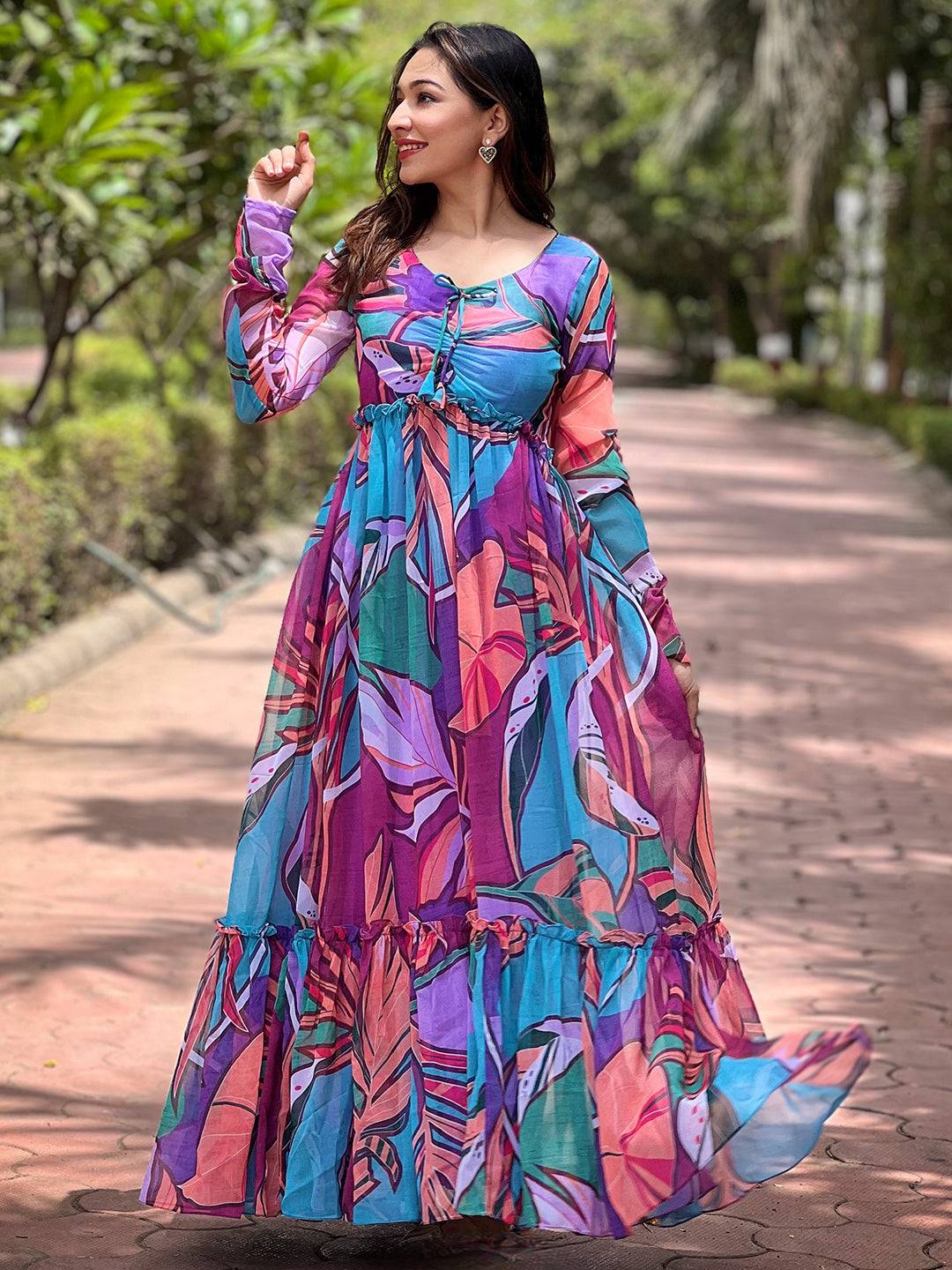 Lust Lavender Abstract Print Dress by My Store