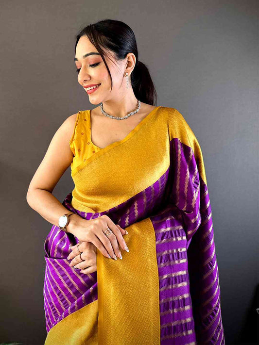 Regal Banarasi Katan Soft Silk Saree by My Store