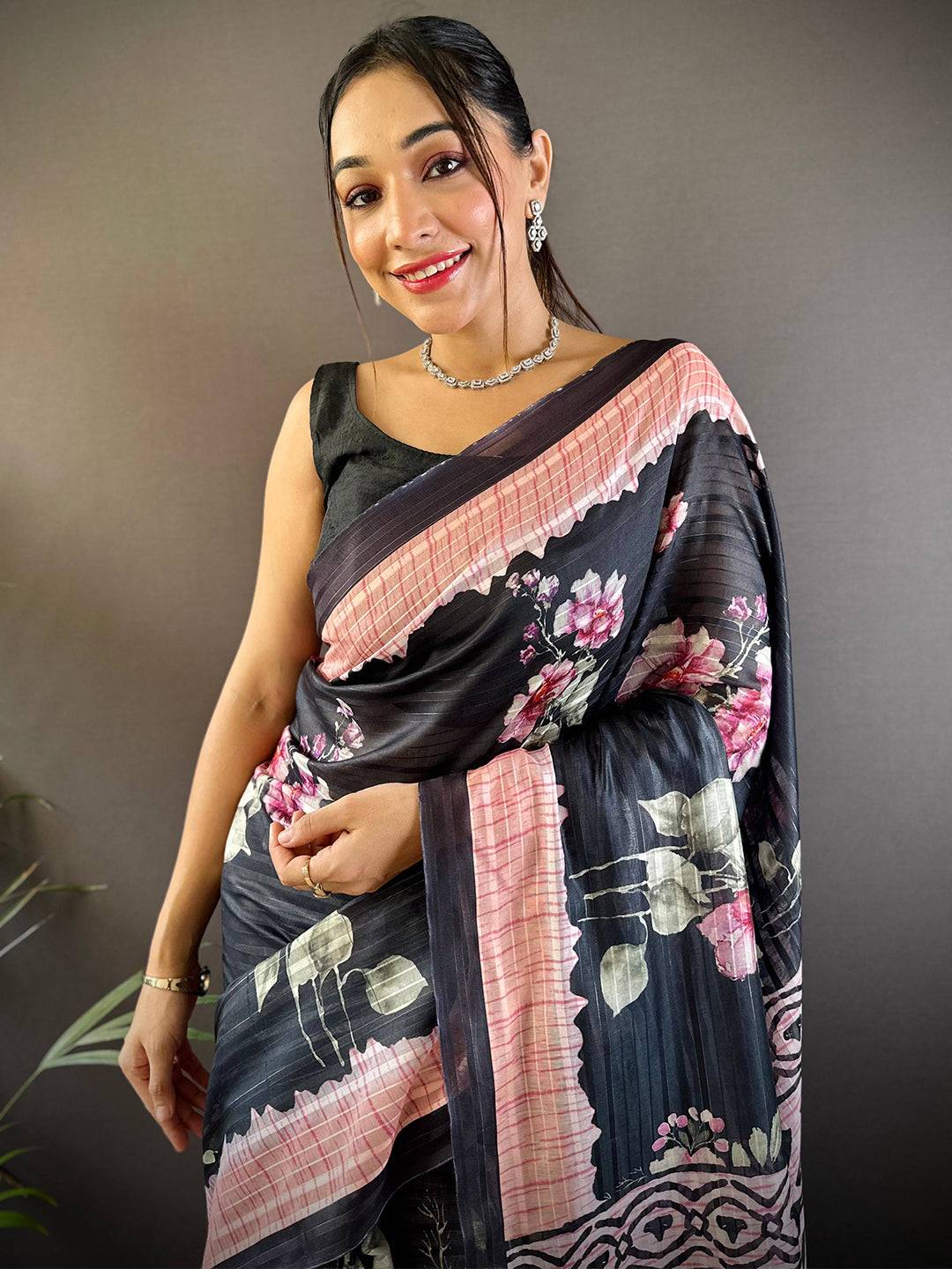 Artisan Bloom Floral Saree