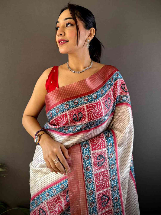 Graceful Black Soft Silk Chex Saree by My Store
