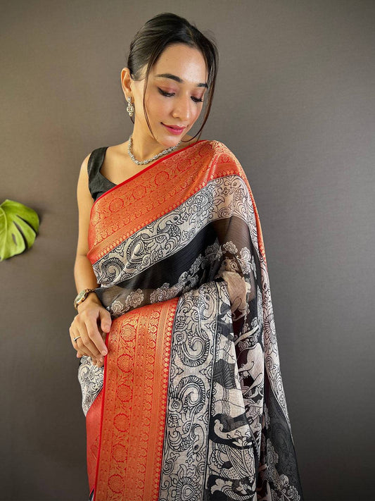 Kalamkari Kota Saree by My Store