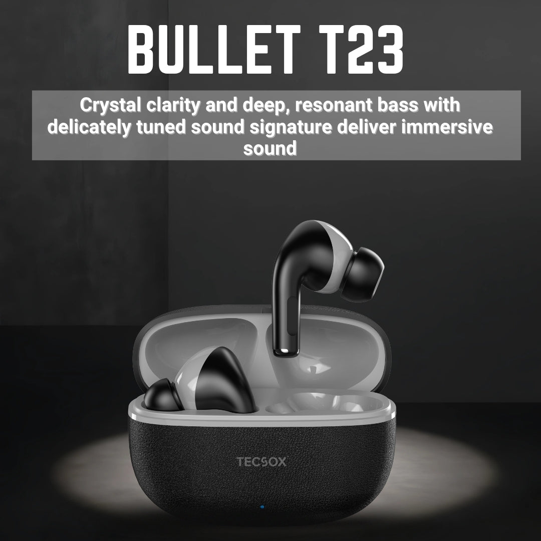 Buy TecSox Bullet T23 | Balanced Sound with 30 Hr Playtime