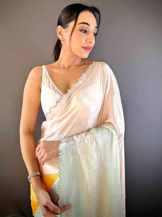 Radiance Swarovski Stone Saree by My Store