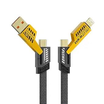 Order 4In1 6 Amp Cable | 65W Fast Charging and Data Transfer