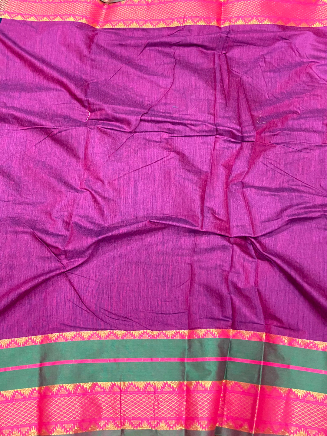 Navy Gold Zari Silk Saree by My Store