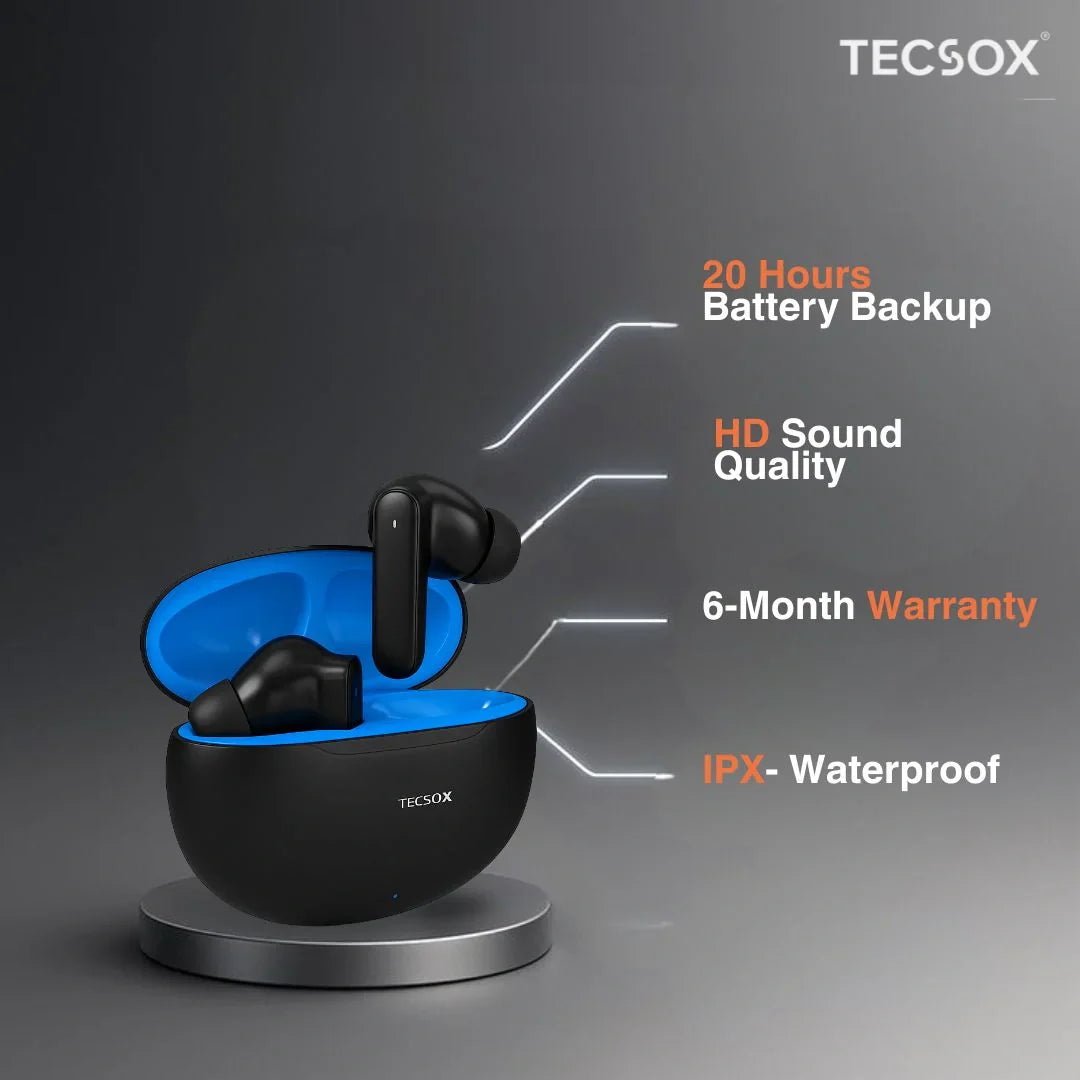 Order TecSox Pulse 611 Bluetooth Earbuds | Deep Bass