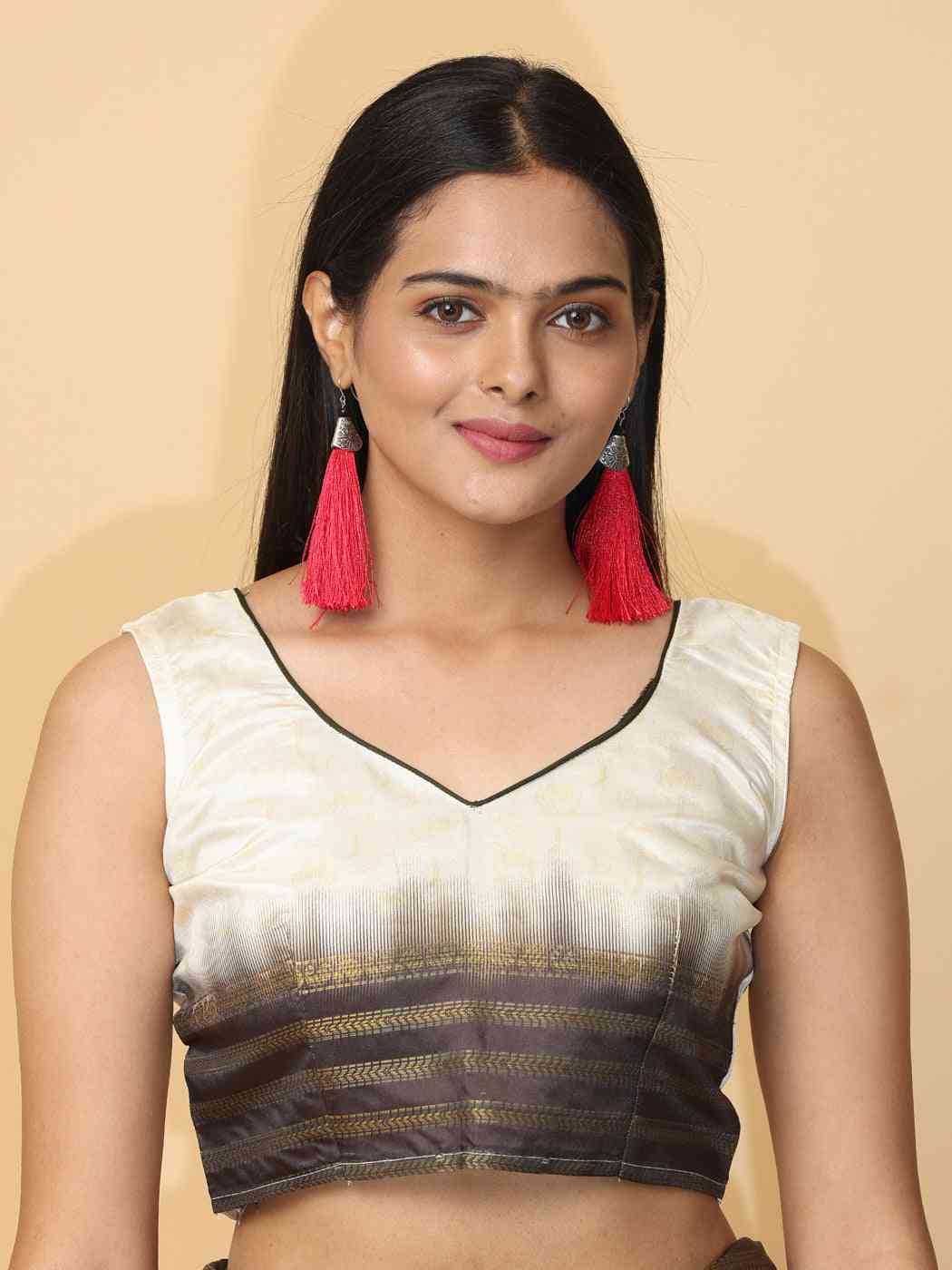 White Colour Soft Silk Pichwai Digital Print Saree