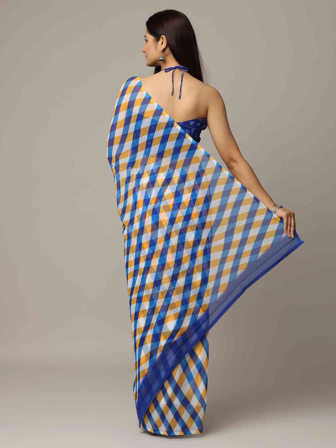 Leheriya Soft Georgette Digital Print Party Wear Saree by My Store