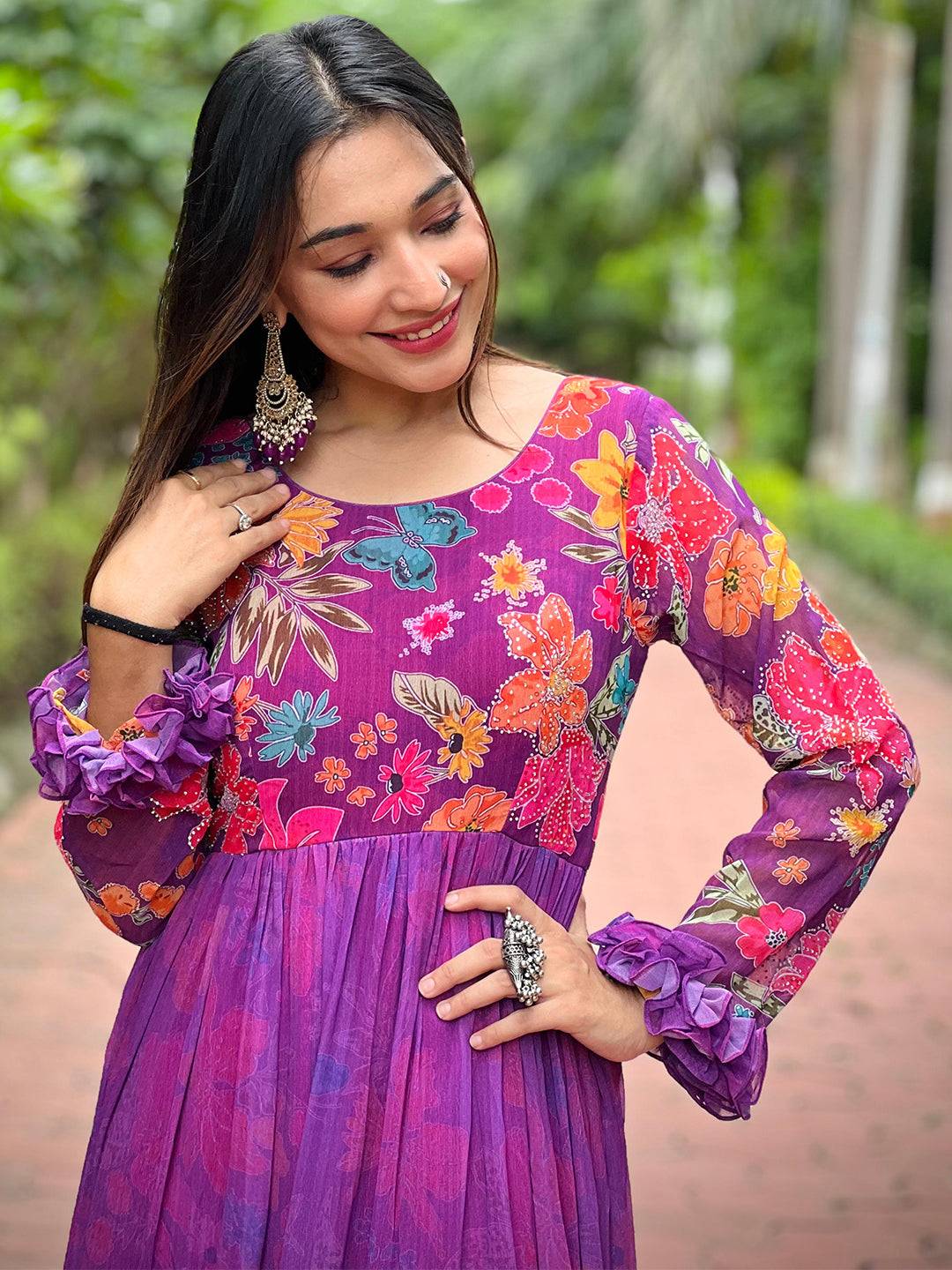 Majestic Swarovski Flare Dress by My Store