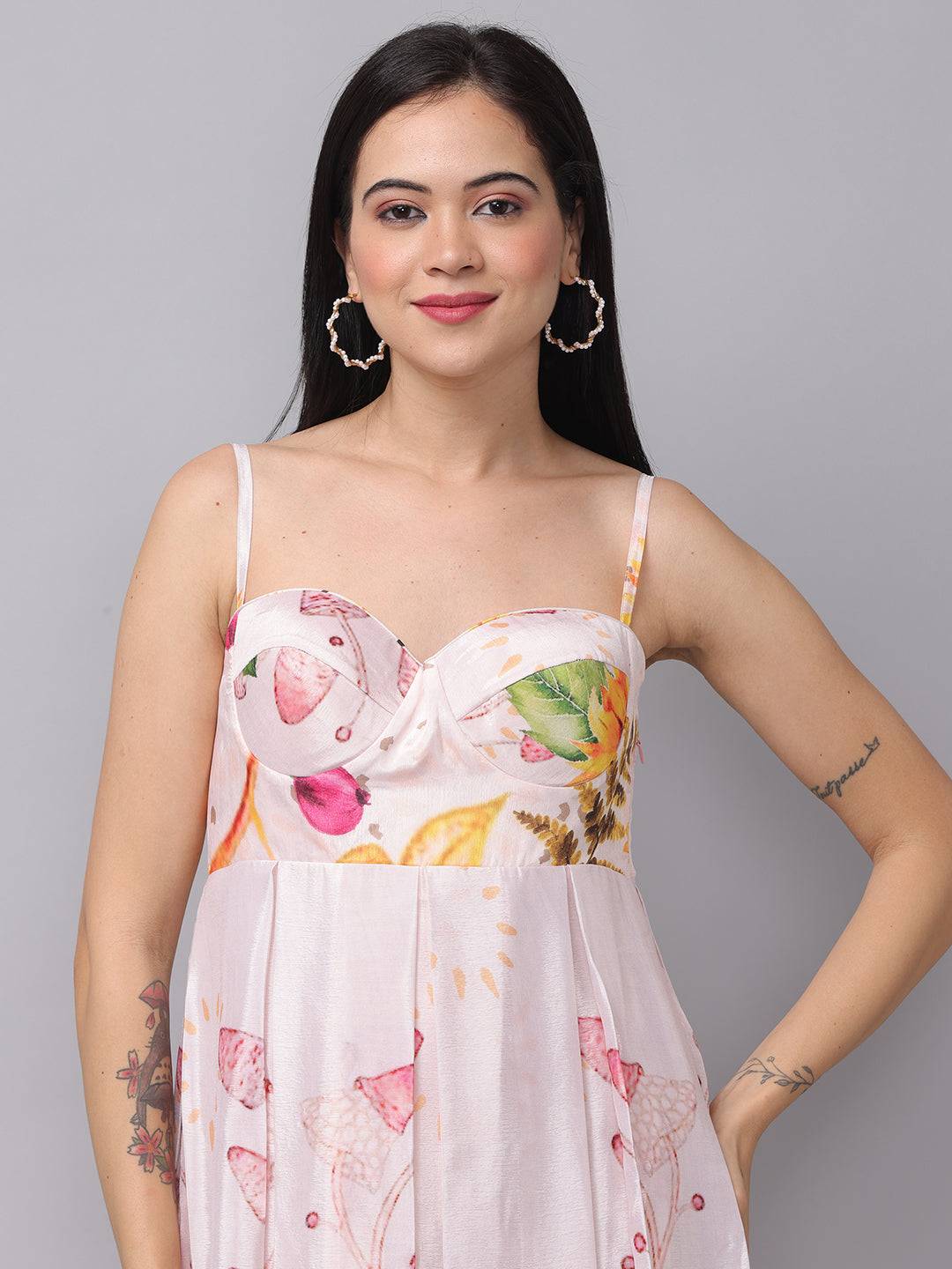 White Frosty Fantasy Chiffon Dress