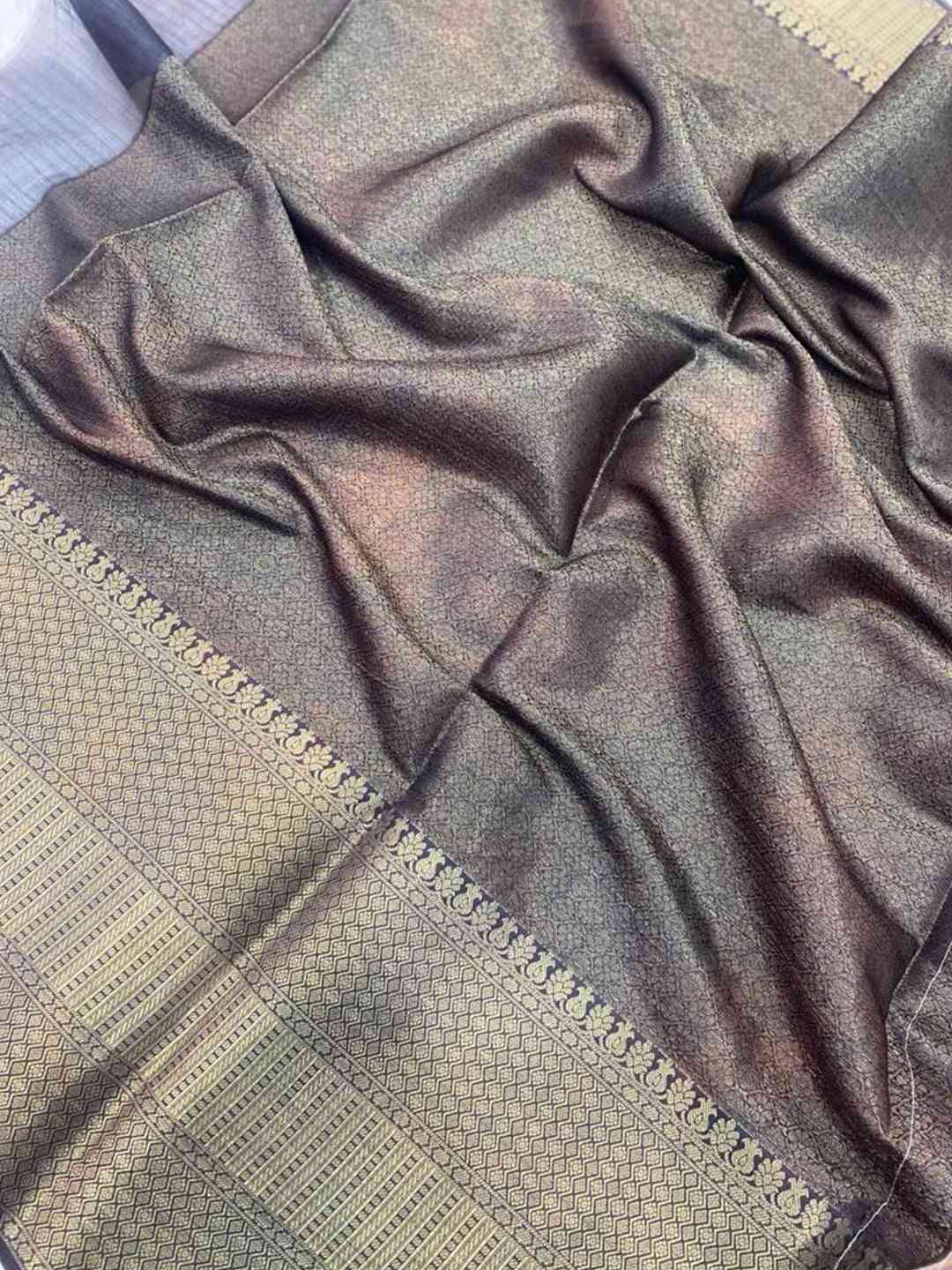 Hybrid Kalamkari Printed Kota Doriya Saree by My Store