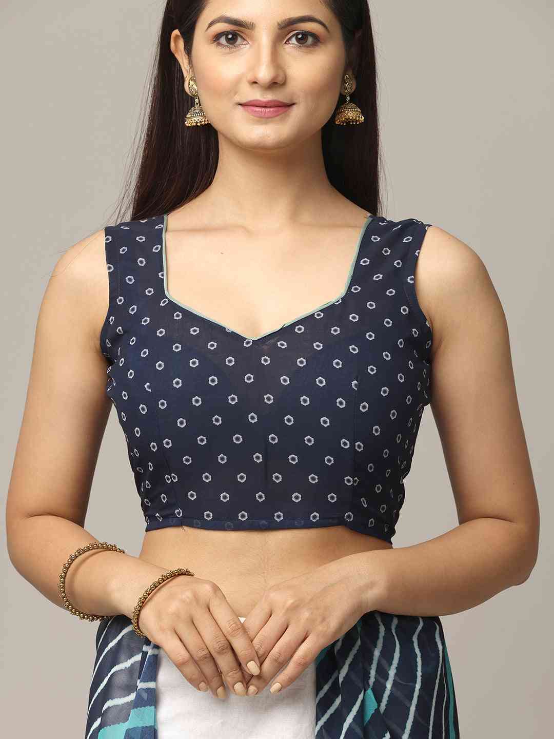 Leheriya Soft Georgette Digital Print Party Wear Saree by My Store