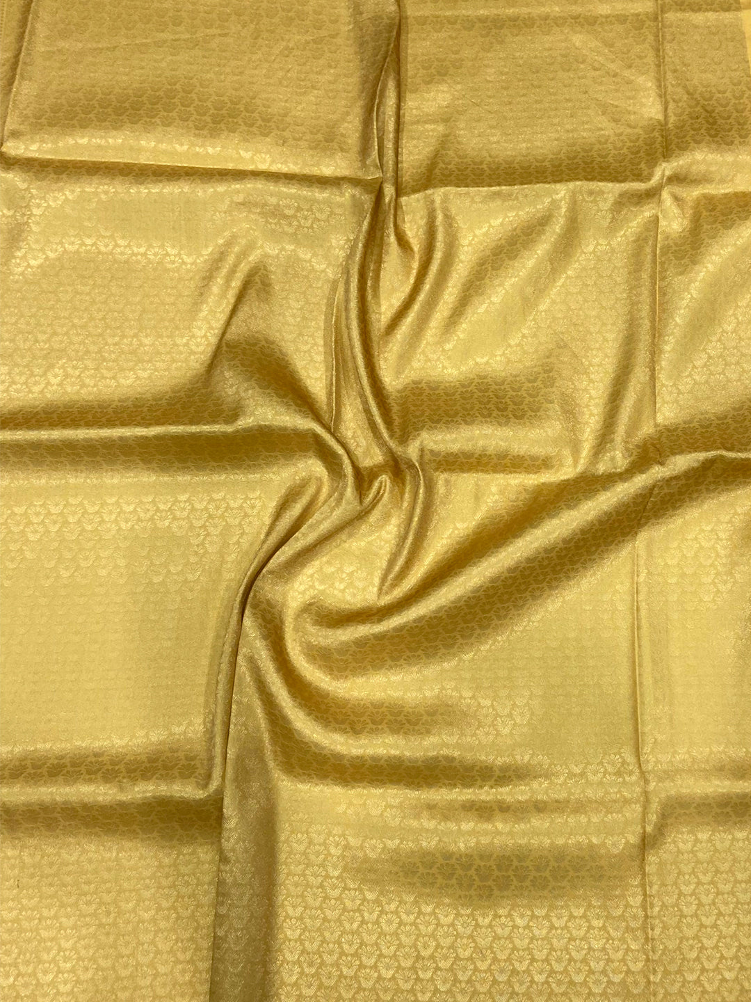 Mustard Kanjivaram Digital Silk Saree by My Store