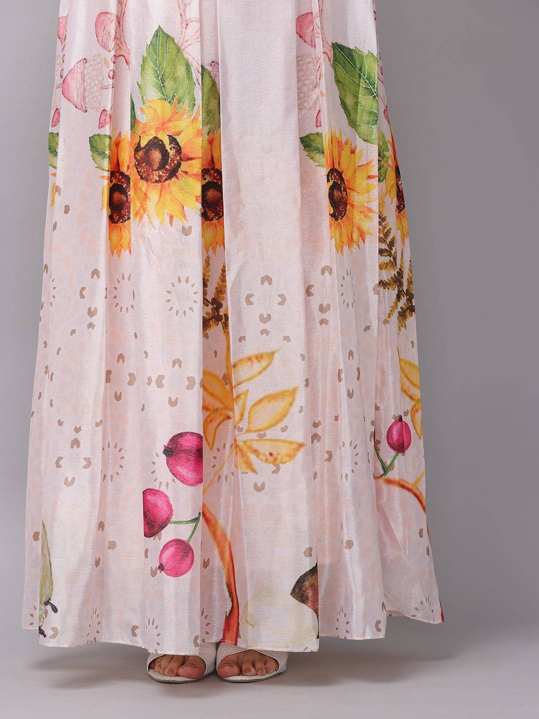 White Frosty Fantasy Chiffon Dress