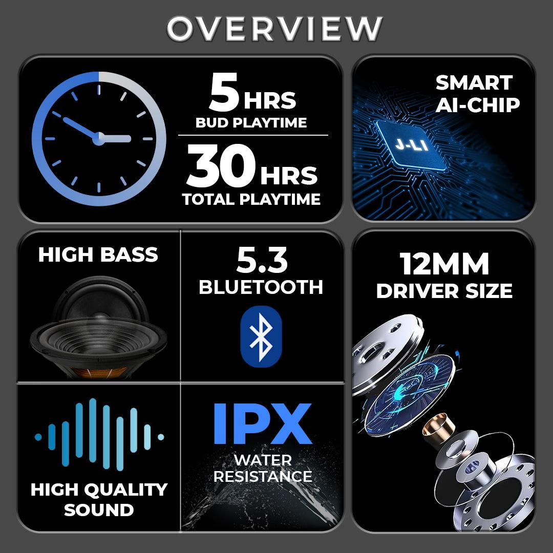 Buy TecSox Pro 4 Wireless Earbud With Comfortable Fit