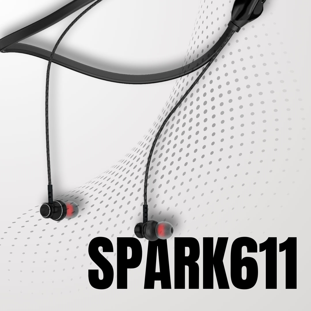 Spark611 Bluetooth Neckband | ENC | 30 Hr  | IPX Water Resistant