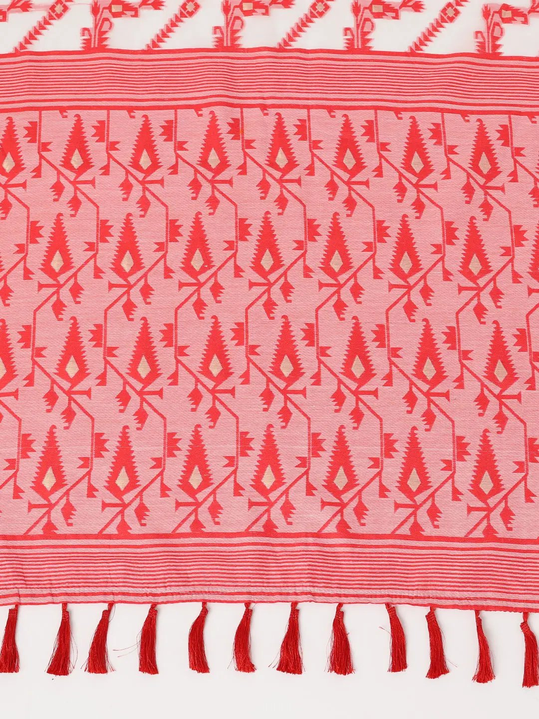 Lovely Dhakai Jamdani Light Weight Cotton Silk Saree by My Store