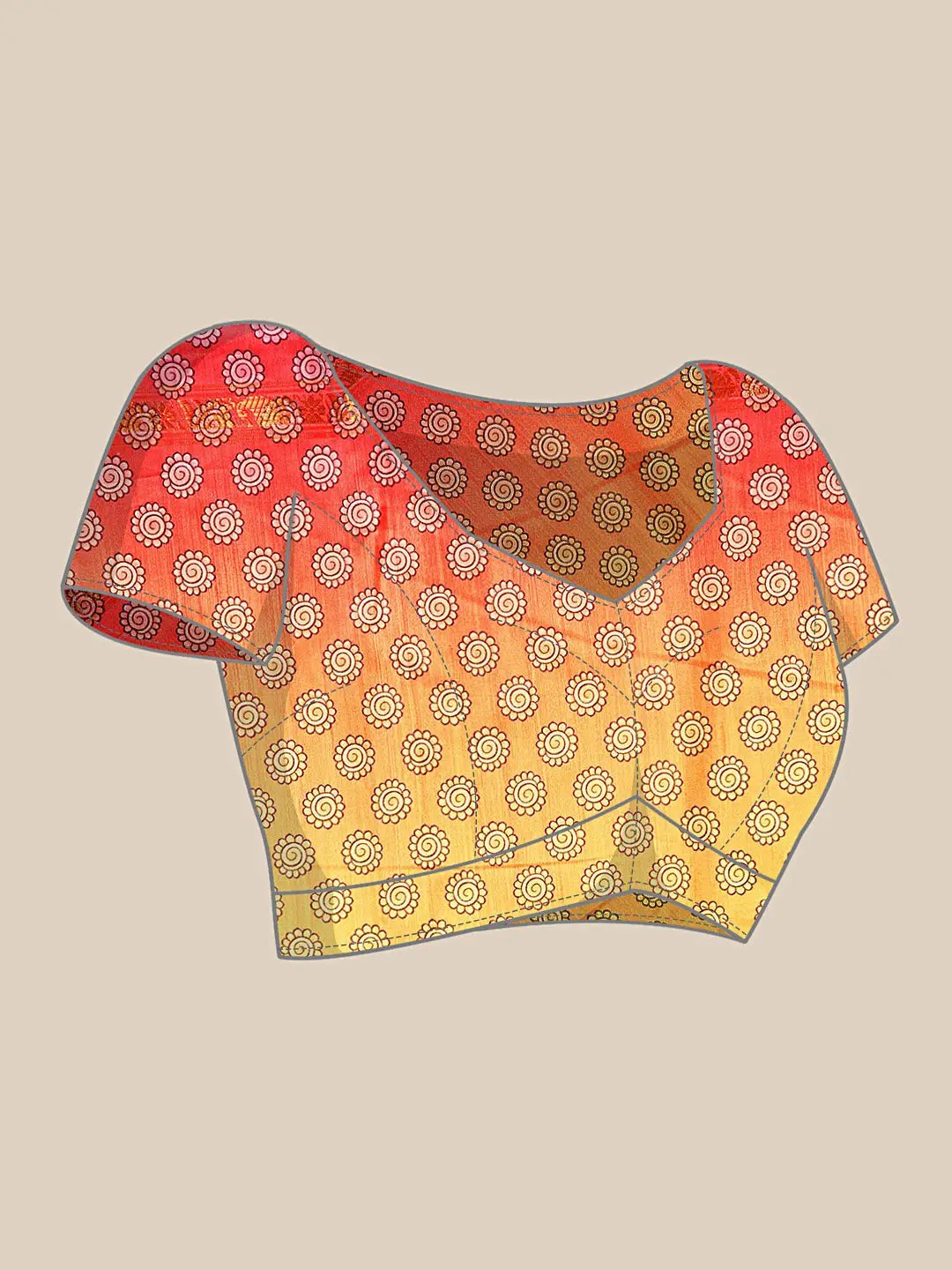 Stylish Kalamkari Silk With Block Print Saree by My Store