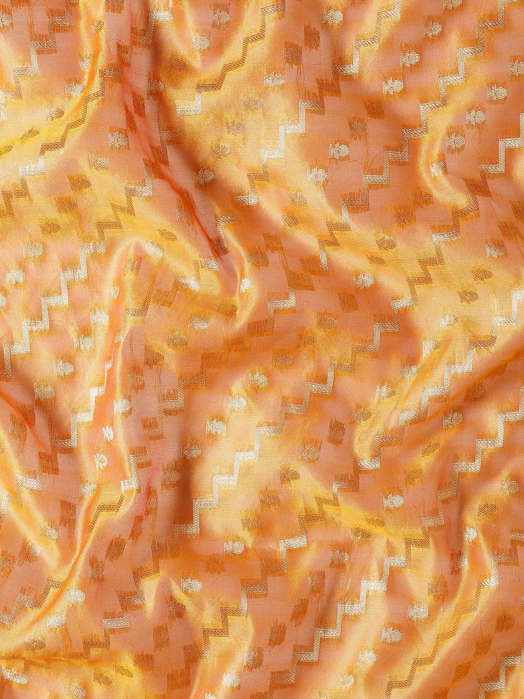 Banarasi Katan Tissue Silk Festive Wear Saree In Yellow Colour