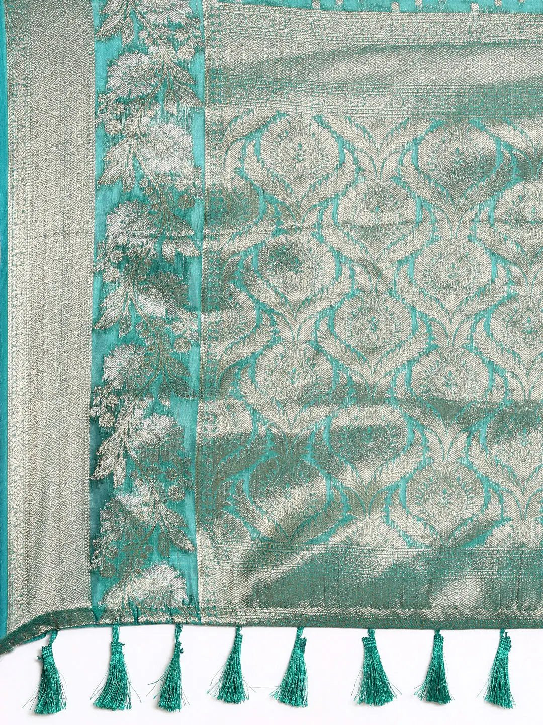 Banarasi Katan Tissue Silk Butti Design Festive Wear Saree by My Store