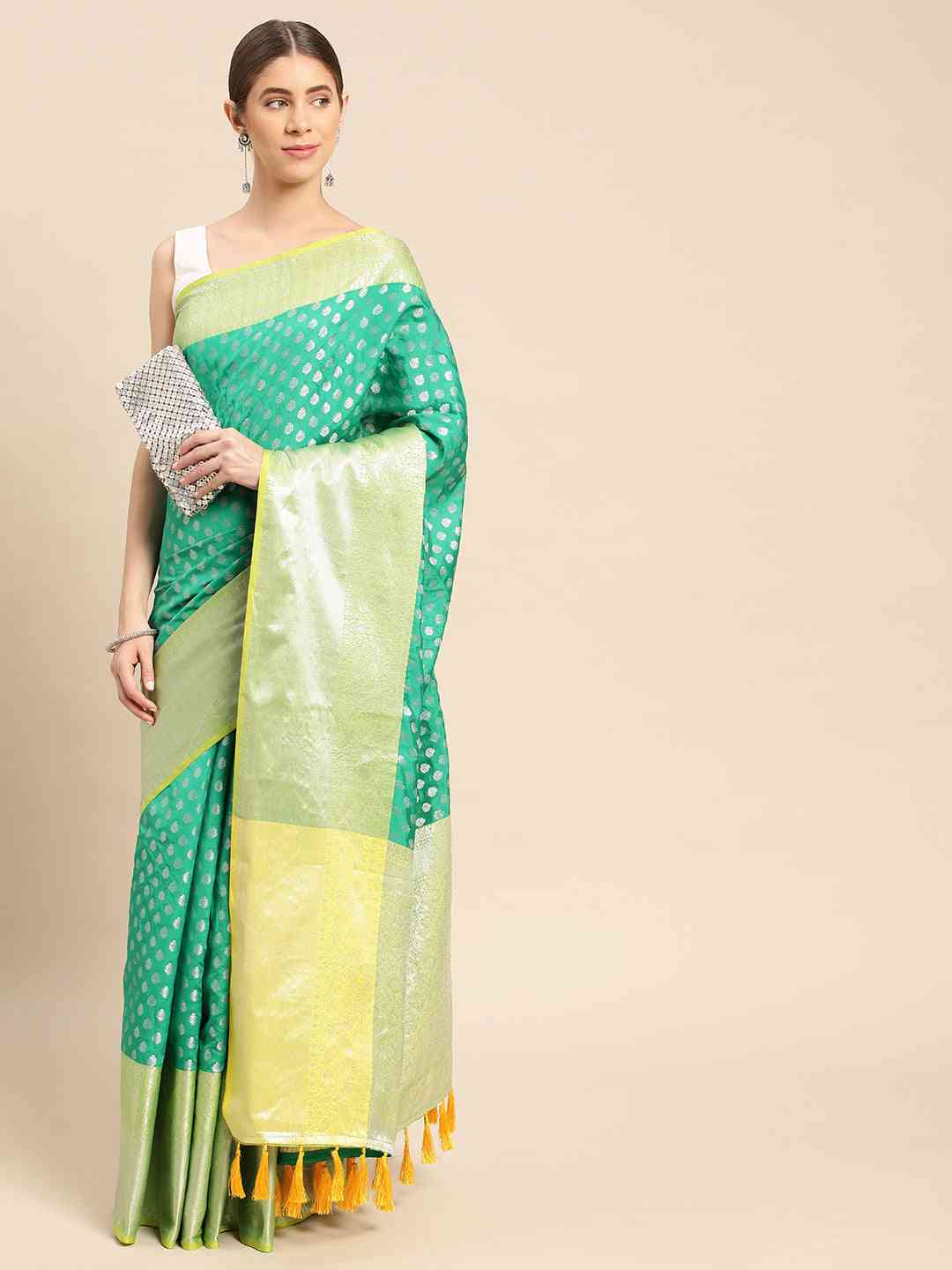 Banarasi Katan Silk Butti Design Festive Wear Saree