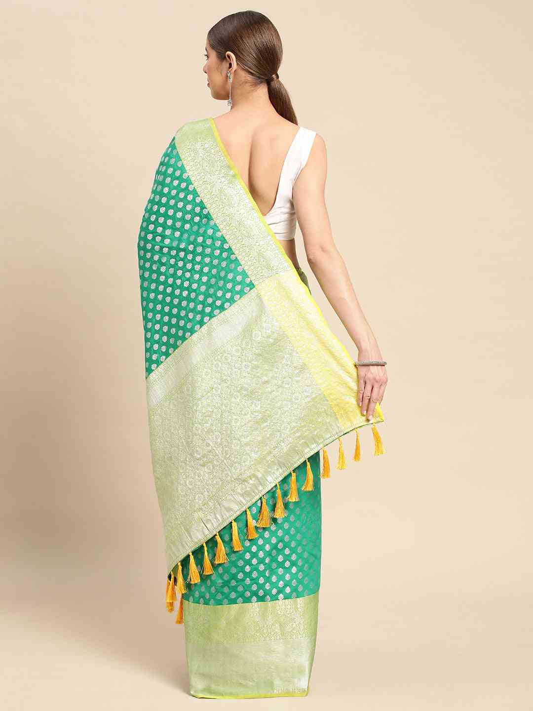 Banarasi Katan Silk Butti Design Festive Wear Saree