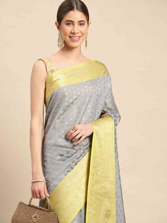 Banarasi Katan Silk Butti Design Festive Wear Saree