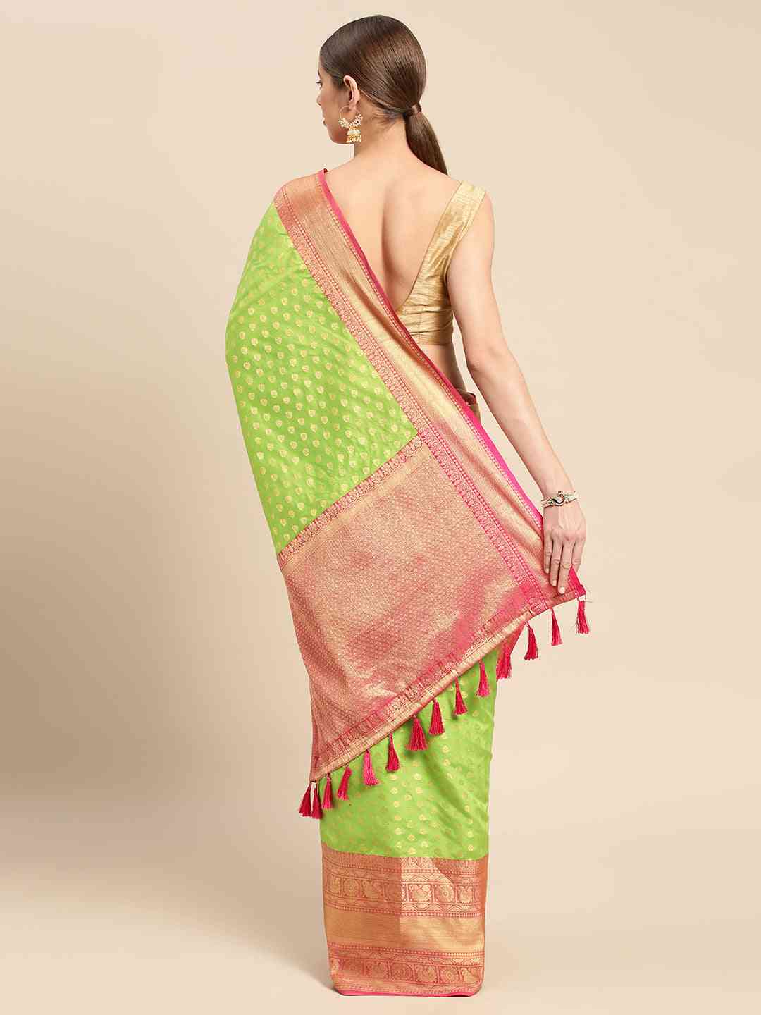 Banarasi Katan Silk Butti Design Festive Wear Saree