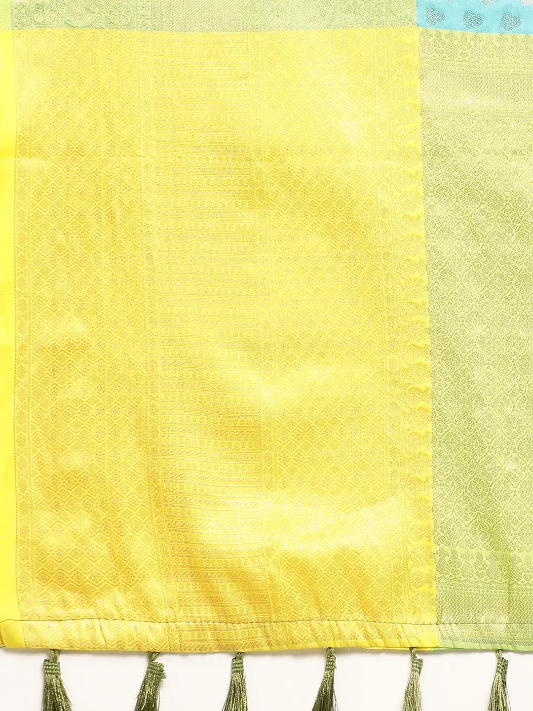Banarasi Katan Silk Butti Design Festive Wear Saree