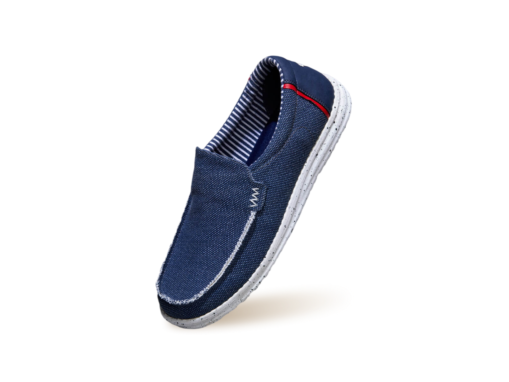 The Wanderers Slip Ons : Navy by My Store