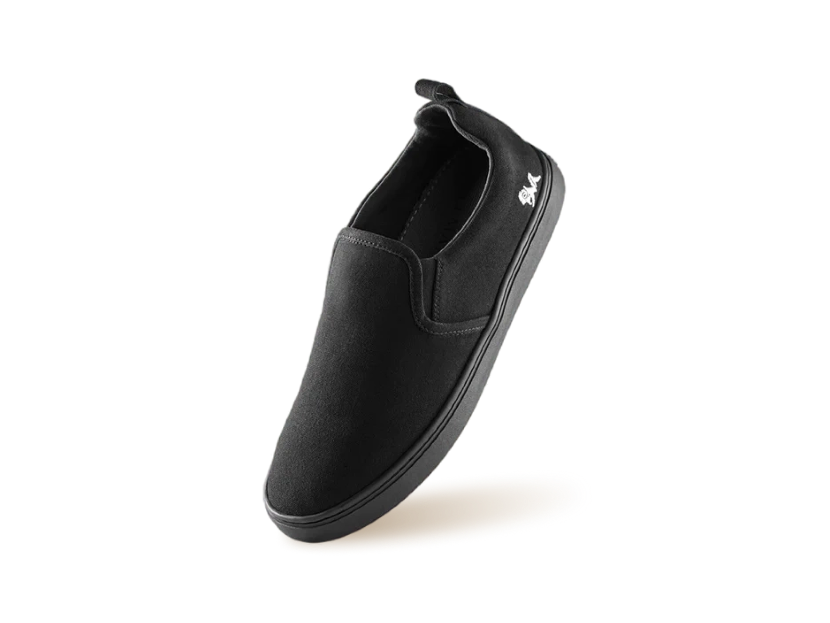 Cotton Slip Ons : Coal Black by My Store