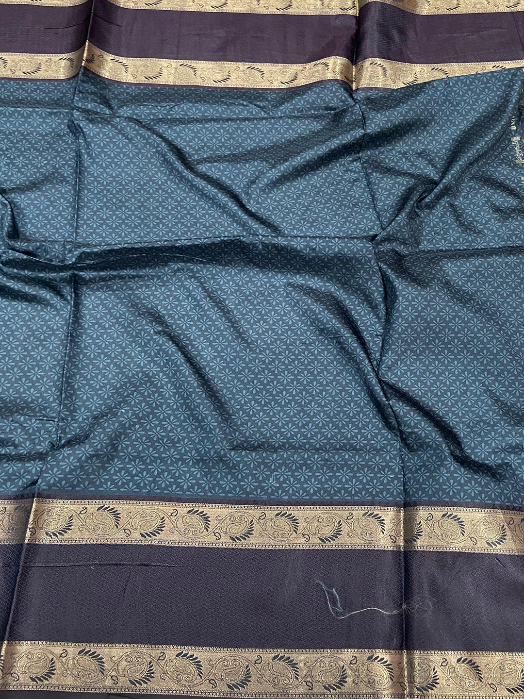 Mughal Majesty Soft Silk Saree by My Store