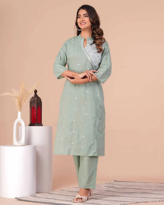 Wedding Wear Rayon Kurta Set For
