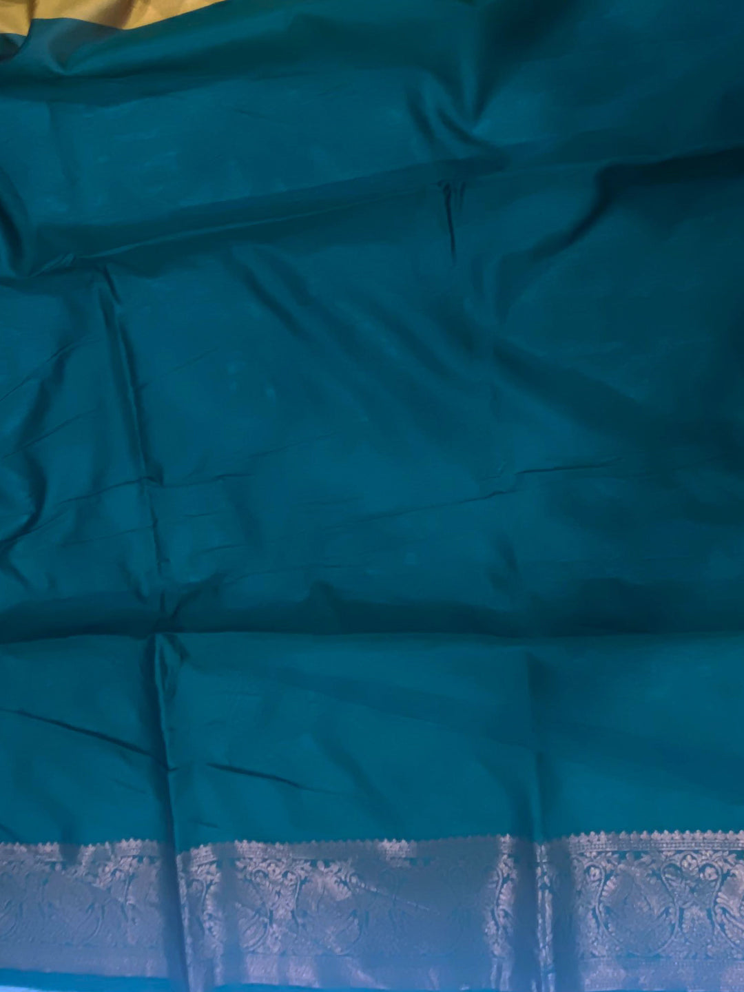 Mustard Tussar Silk Ikkat Weaving Saree by My Store