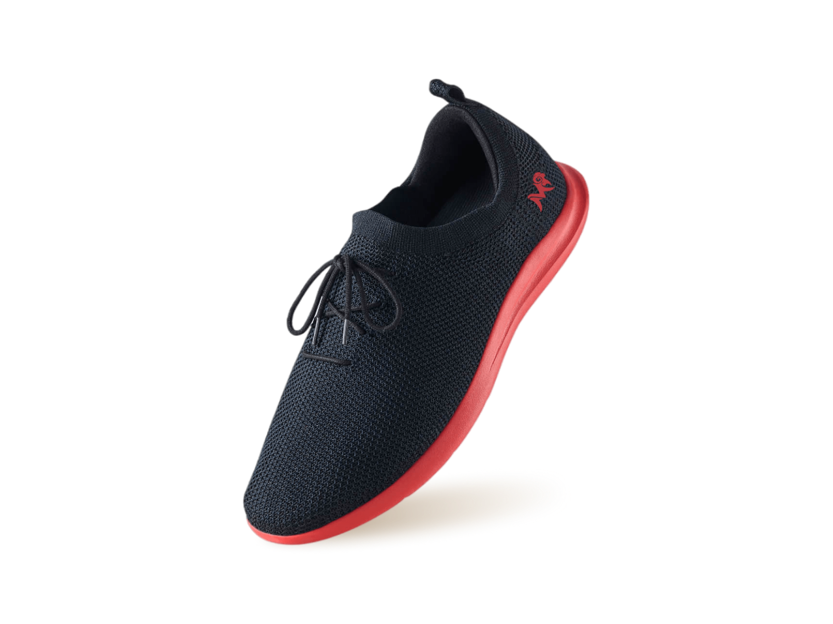 ReLive Knit Sneakers : Hale Black / Red Sole by My Store
