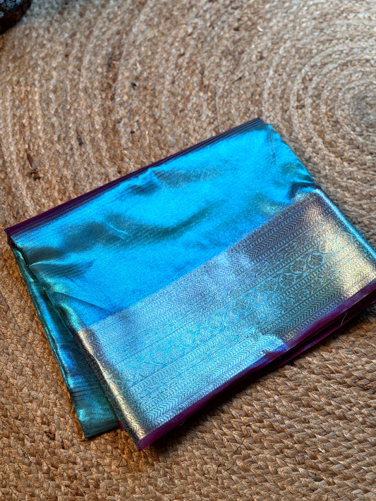 Radiance Dual Tone Tissue Silk Saree by My Store